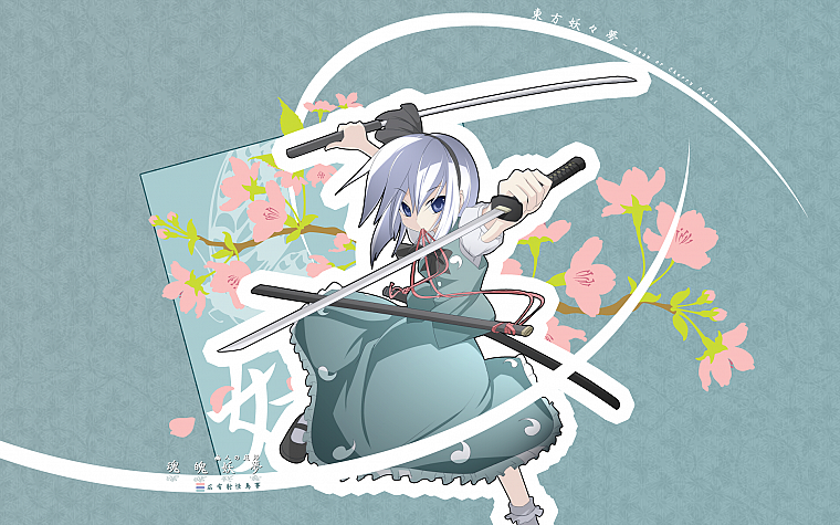 Touhou, Konpaku Youmu, anime girls - desktop wallpaper