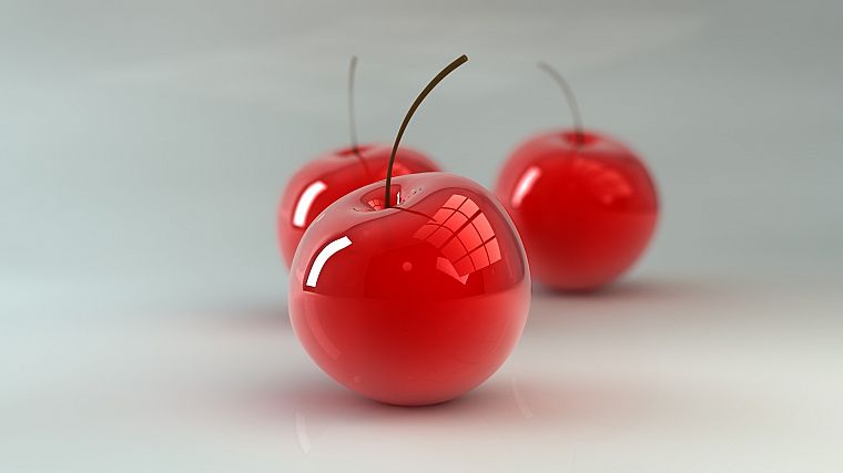 glass, cherries, glass art - desktop wallpaper