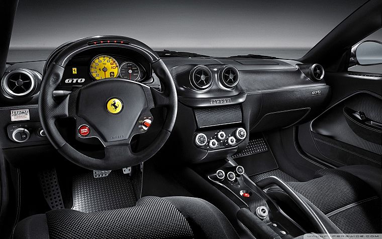 cars, car interiors, Ferrari 599, Ferrari 599 GTO - desktop wallpaper