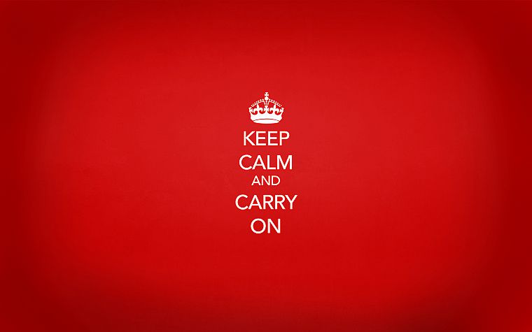 propaganda, Keep Calm and, simple background, red background - desktop wallpaper