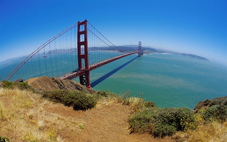 bridges, Golden Gate Bridge, San Francisco, Pacific Ocean - desktop wallpaper