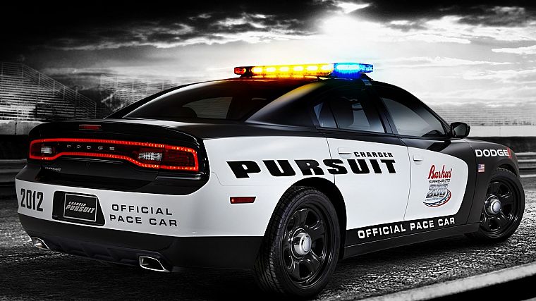 cars, track, Dodge Charger, police cruiser, Pace Car - desktop wallpaper