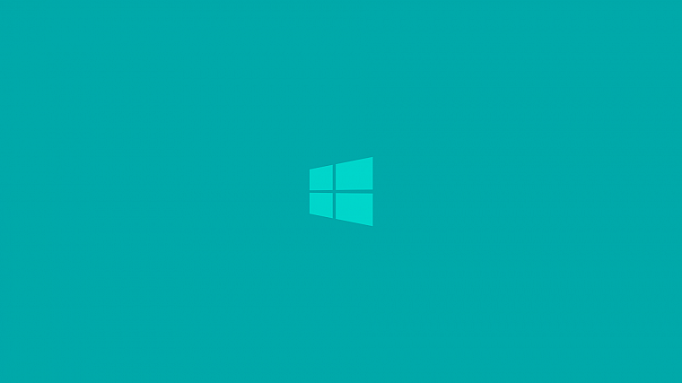 blue, minimalistic, metro, Windows 8, cyan, light blue, clean, windows logo - desktop wallpaper