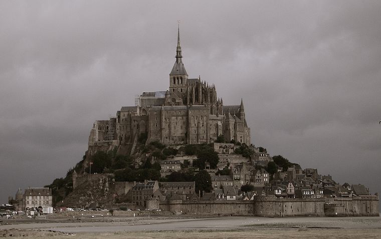 architecture, Mont Saint-Michel - desktop wallpaper