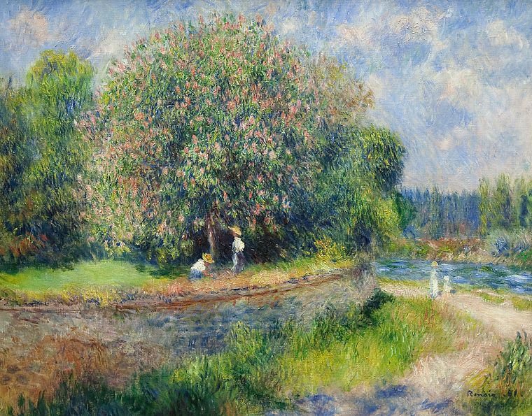paintings, nature, Renoir, impressionism - desktop wallpaper