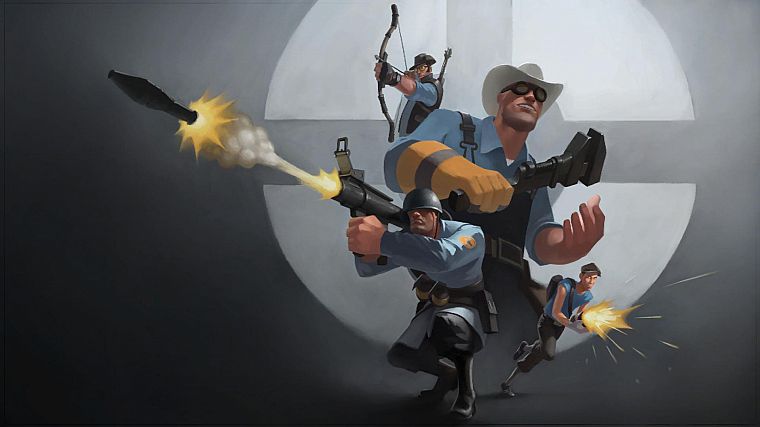 Team Fortress 2, drawings, hats - desktop wallpaper