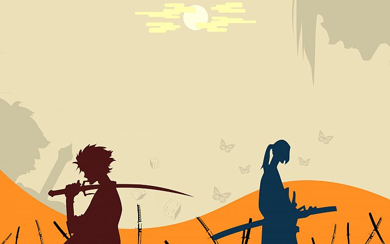 Samurai Champloo, katana, samurai, Jin, Mugen - desktop wallpaper
