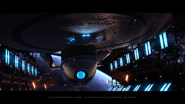 Star Trek, Uss Excelsior - desktop wallpaper