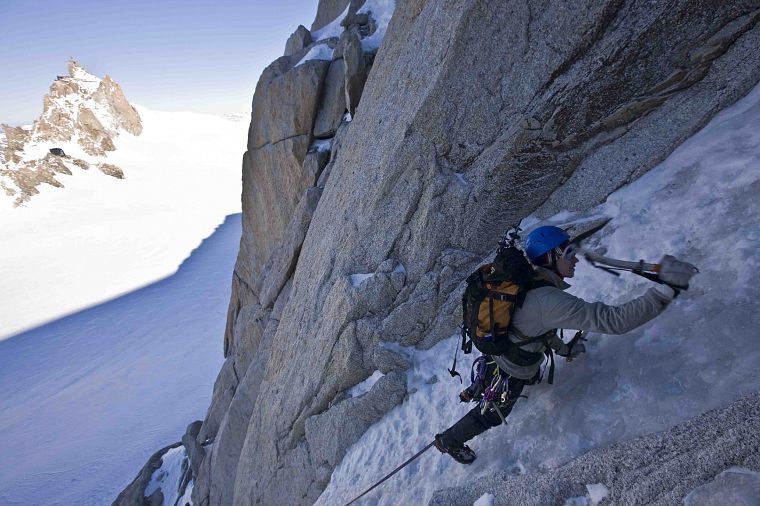 climbing, mountains, snow - desktop wallpaper