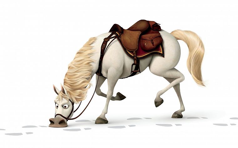 horses, Tangled - desktop wallpaper