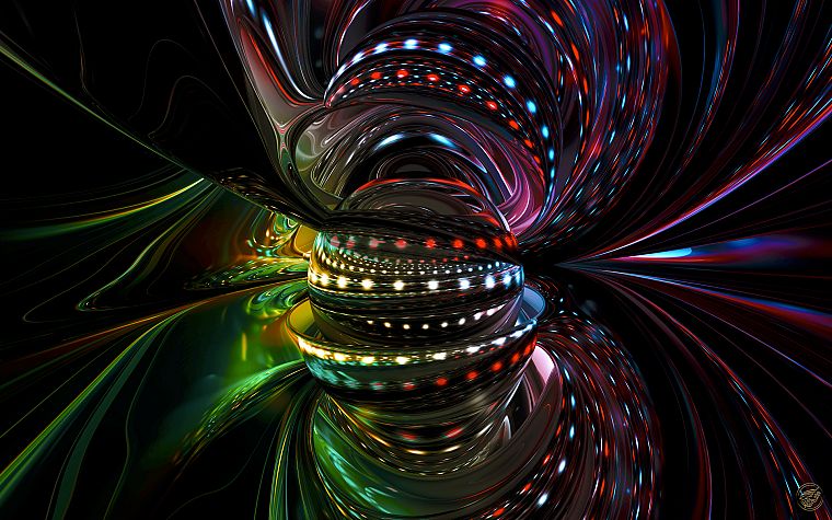 3D view, abstract - desktop wallpaper