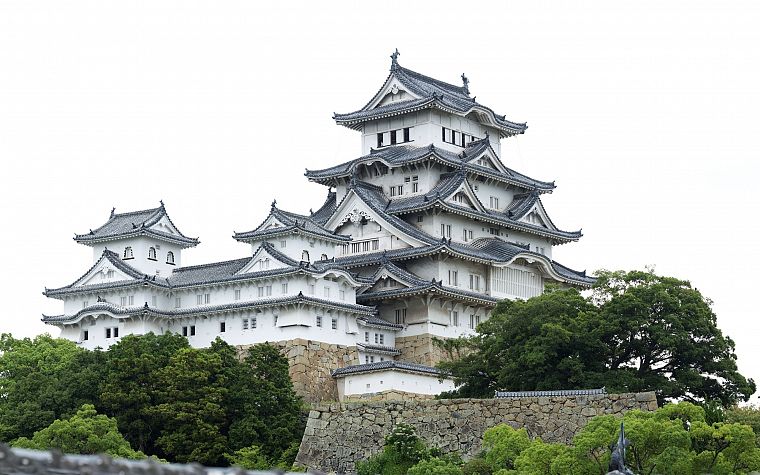 Japan, castles, architecture, Osaka, house, Osaka Castle - desktop wallpaper