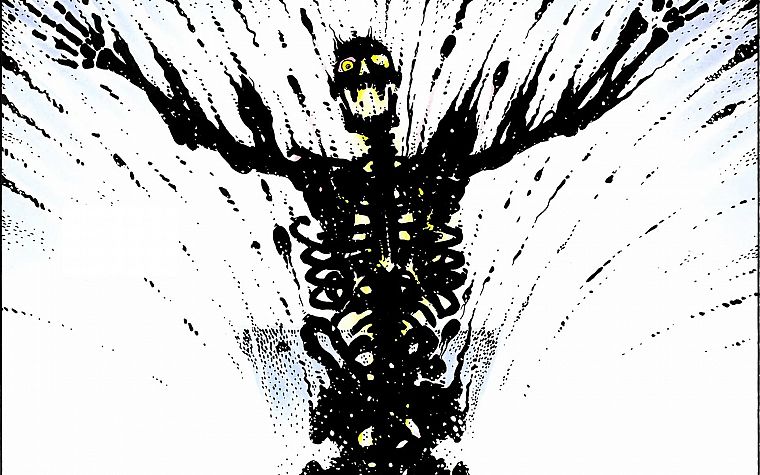 Watchmen, skulls, skeletons, Dr. Manhattan - desktop wallpaper