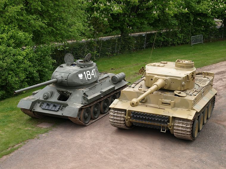 panzer, Tiger tanks, T-34/85 - desktop wallpaper