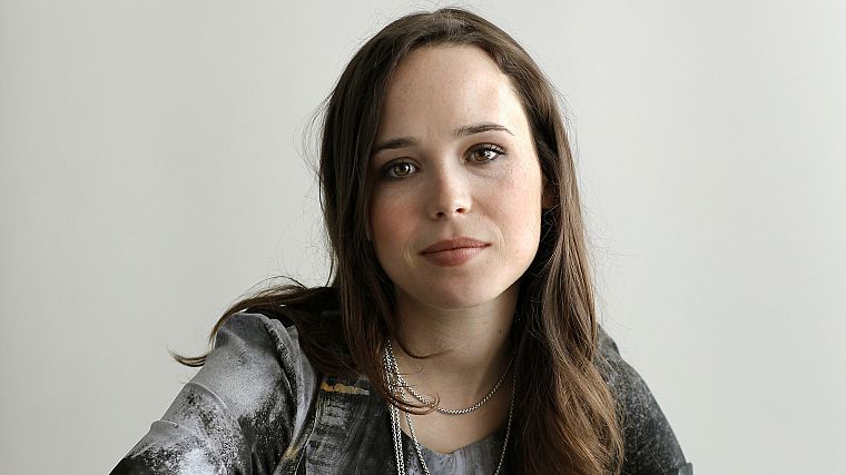 brunettes, women, Ellen Page - desktop wallpaper