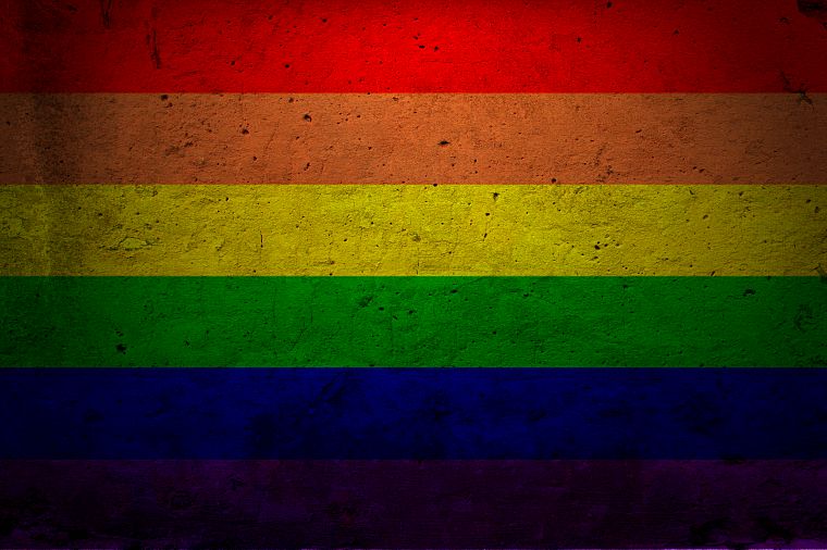 grunge, flags, rainbows - desktop wallpaper