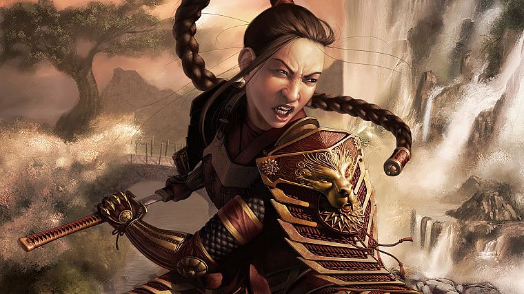 video games, samurai girls - desktop wallpaper