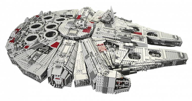 Star Wars, Millennium Falcon, Legos - desktop wallpaper
