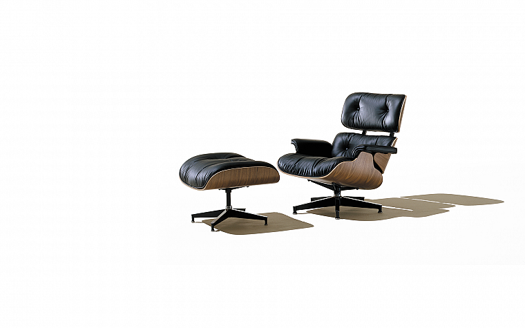 furniture, chairs, white background, Eames Lounge - desktop wallpaper