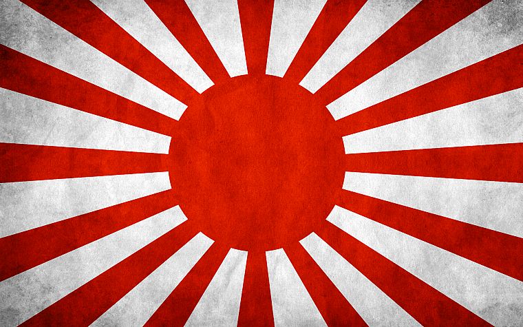 Japan, flags, Hi No Maru - desktop wallpaper