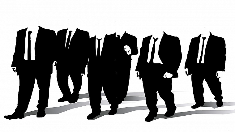 Anonymous, Reservoir Dogs, monochrome - desktop wallpaper