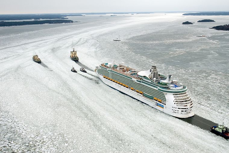 ice, ships, vehicles, cruise ship - desktop wallpaper