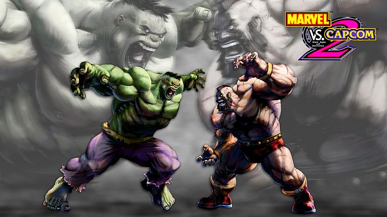 Hulk (comic character), video games, Marvel vs Capcom, Marvel Comics - desktop wallpaper