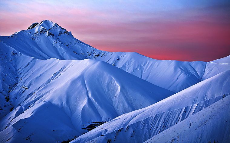 mountains, snow, snow landscapes - desktop wallpaper