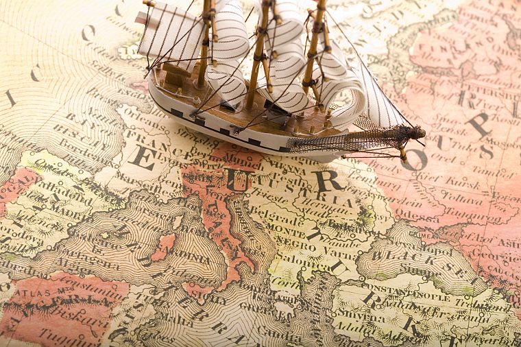 ships, Europe, maps - desktop wallpaper