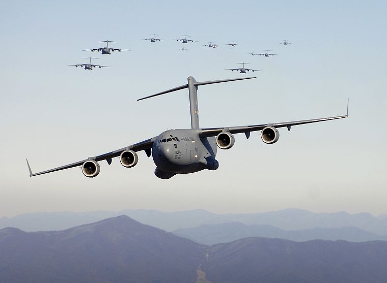 aircraft, military, planes, vehicles, cargo aircrafts, C-17 Globemaster - desktop wallpaper