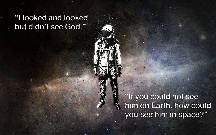 outer space, stars, quotes, astronauts, space suits, Yuri Gagarin, cosmonaut - desktop wallpaper