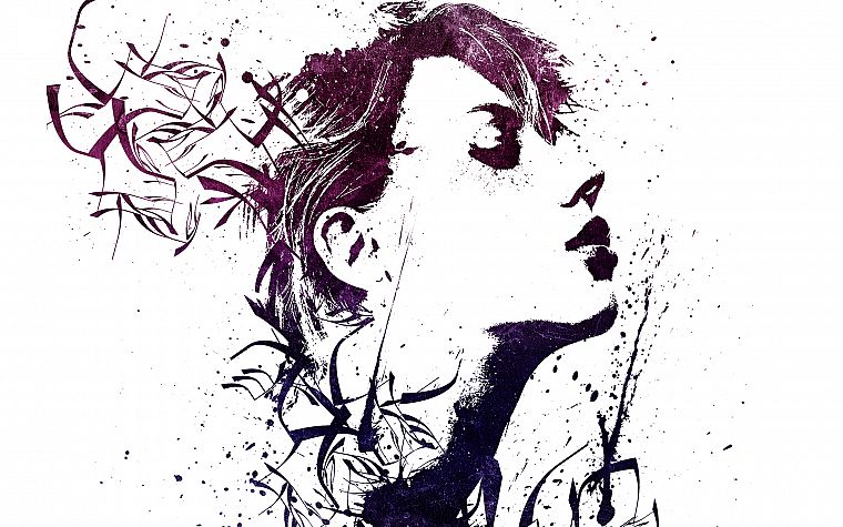 Scarlett Johansson, actress, artwork, Alex Cherry - desktop wallpaper
