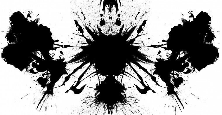 black and white, Rorschach test - desktop wallpaper