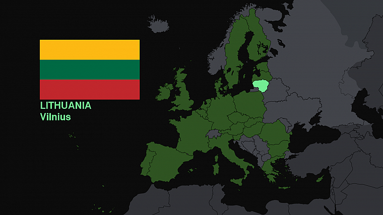 flags, Europe, maps, Lithuania, knowledge, countries, useful, Vilnius, Kaunas - desktop wallpaper