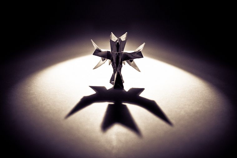 paper, origami, The Dark Knight - desktop wallpaper