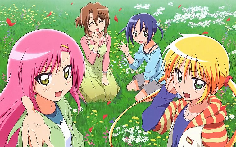 Hayate no Gotoku, Katsura Hinagiku, Sanzenin Nagi, Nishizawa Ayumu, anime girls - desktop wallpaper
