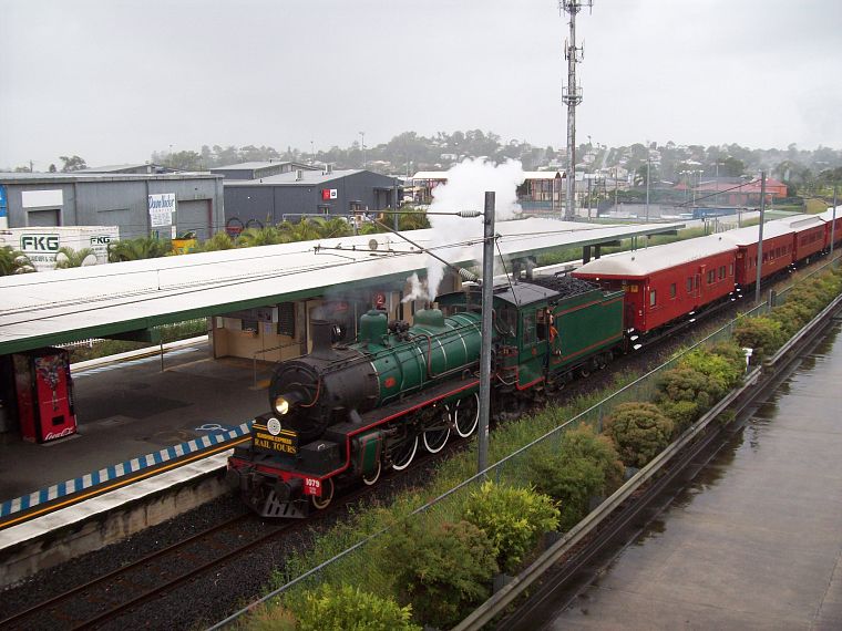 steam, trains, railroad tracks, Steam train, vehicles, Queensland Rail, BB18 1/4 - desktop wallpaper