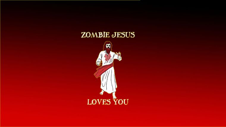 zombies, Jesus Christ - desktop wallpaper