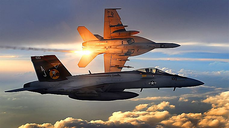 aircraft, vehicles, F-18 Hornet - desktop wallpaper
