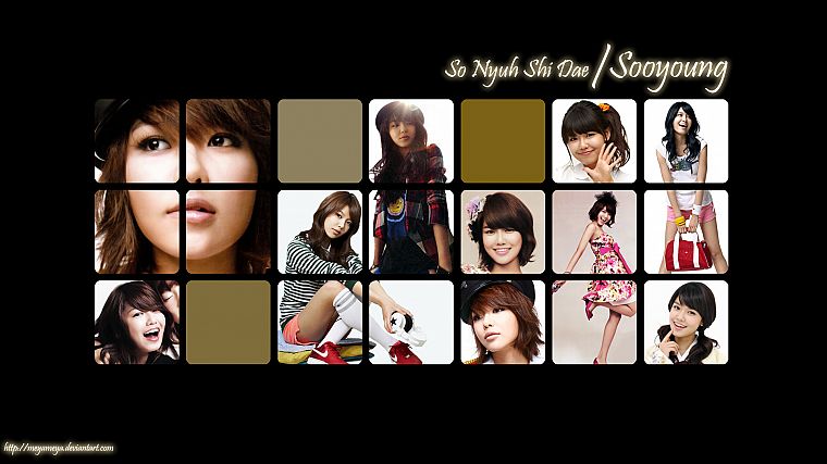 Girls Generation SNSD, celebrity, Choi Sooyoung, collage - desktop wallpaper