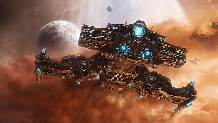 spaceships, Blizzard Entertainment, science fiction, vehicles, StarCraft II - desktop wallpaper