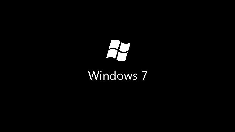 minimalistic, Windows 7, monochrome, logos - desktop wallpaper