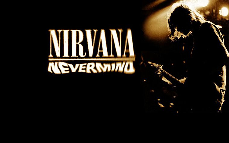 silhouettes, Nirvana, Kurt Cobain - desktop wallpaper