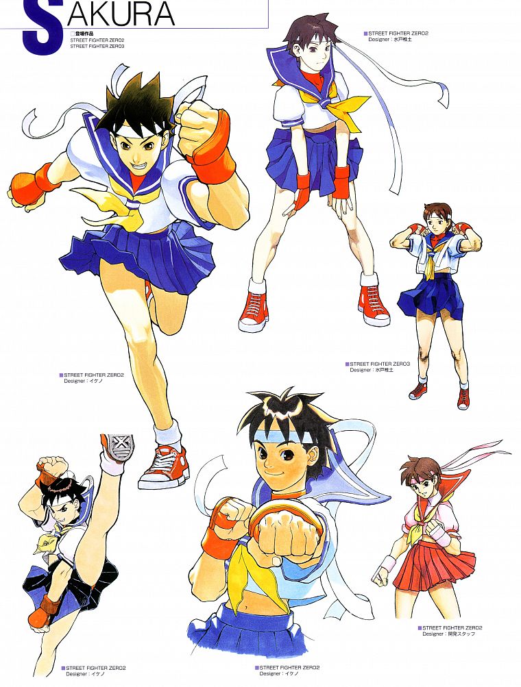 Street Fighter, Sakura - desktop wallpaper