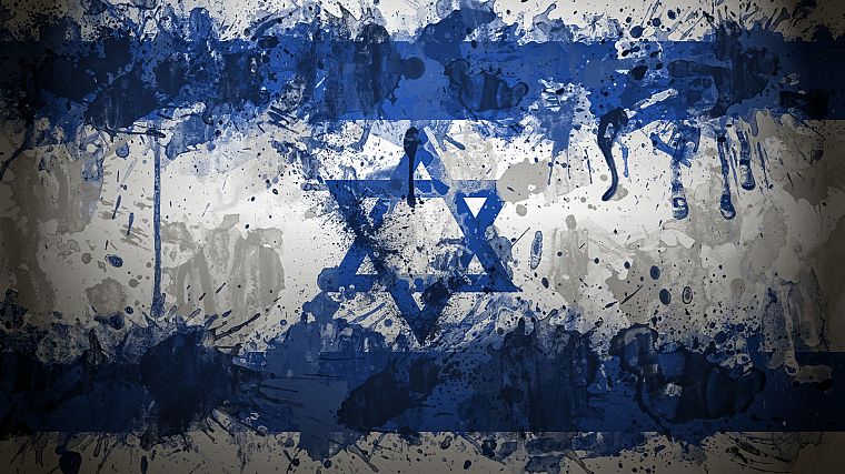 Israel, flags - desktop wallpaper