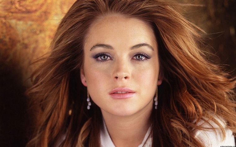 women, Lindsay Lohan, faces - desktop wallpaper