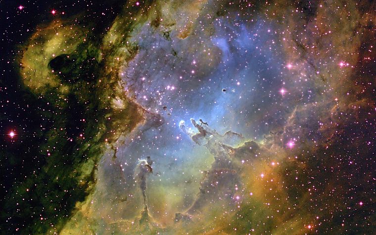 outer space, nebulae, Eagle nebula - desktop wallpaper