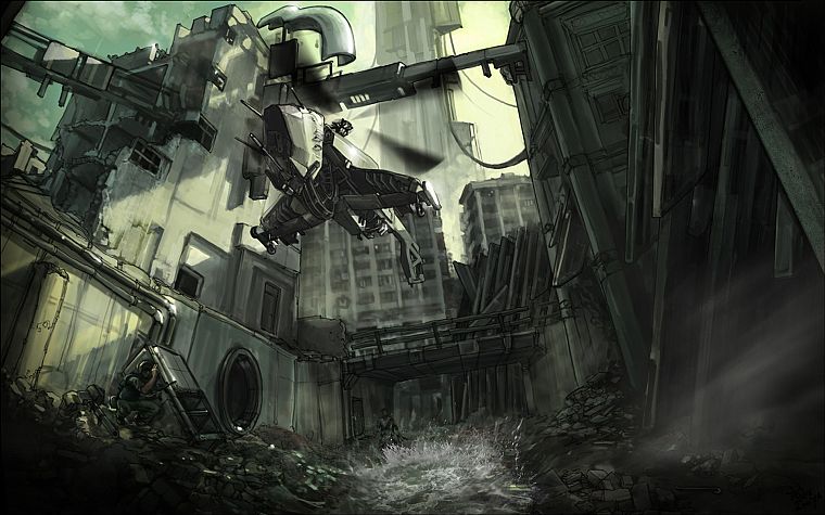 Half-Life, concept art, Half-Life 2 - desktop wallpaper
