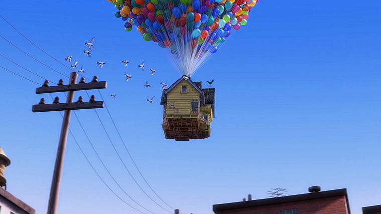 Pixar, Up (movie), balloons - desktop wallpaper