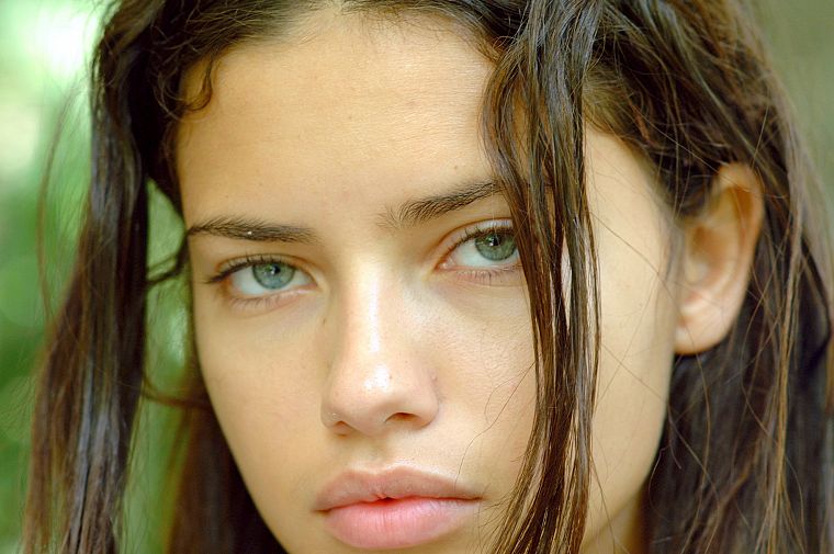 women, Adriana Lima, faces - desktop wallpaper